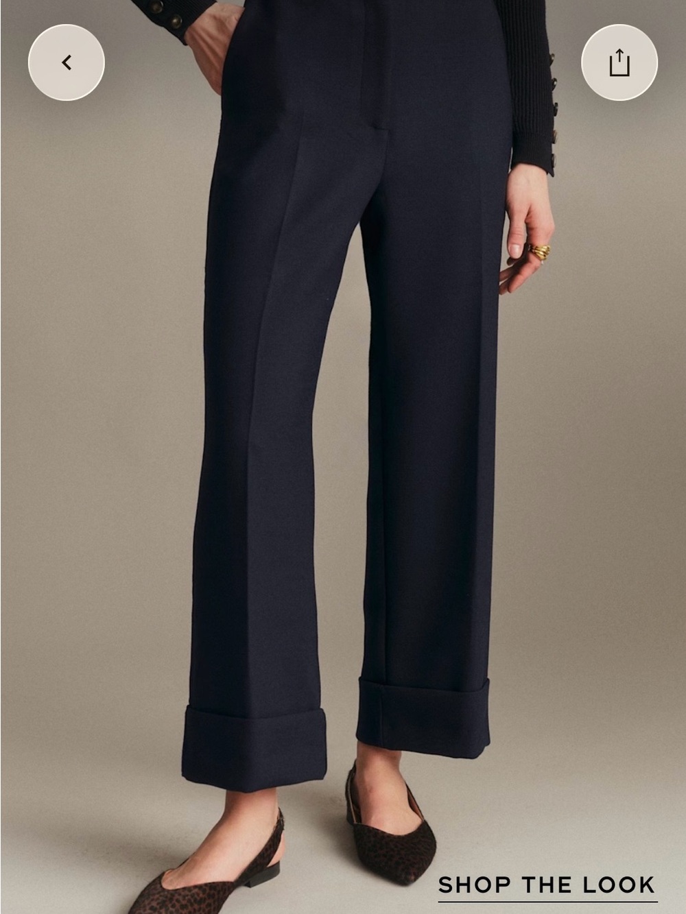 Sezane Damon Trouser - Navy